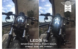 Accessoire Sportster phare à LED 5 3/4 1200CX