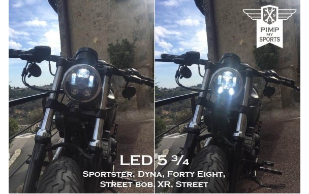 Accessoire Sportster phare à LED 5 3/4 1200CX