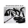 Forward controls SPORTSTER PMS 2004-2013 Noires